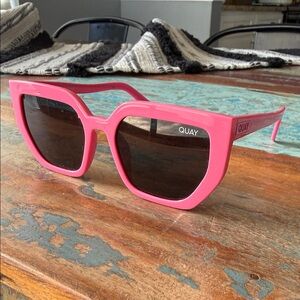 Quay Australia Pink Square Sunglasses